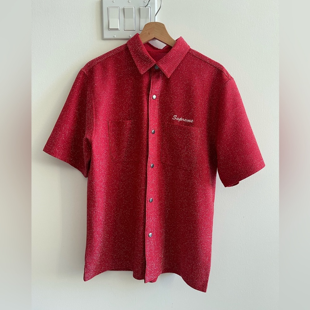[Supreme] Lurex S/S Shirt | Red | S